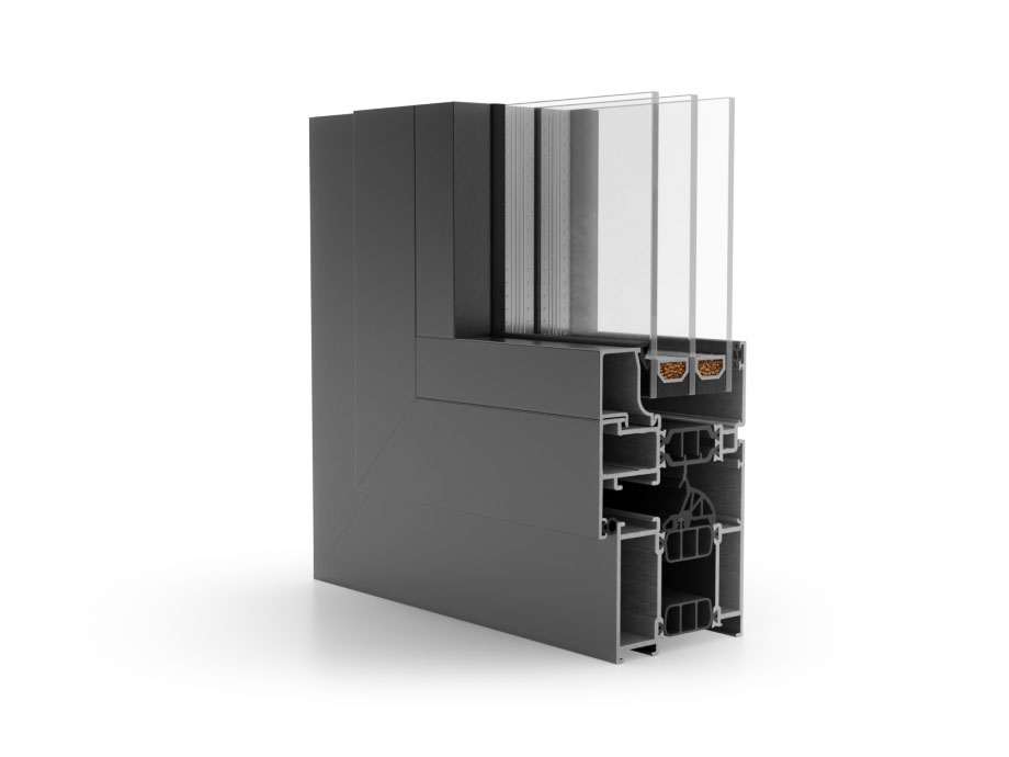 Aluminiumfenster Modell CS 77